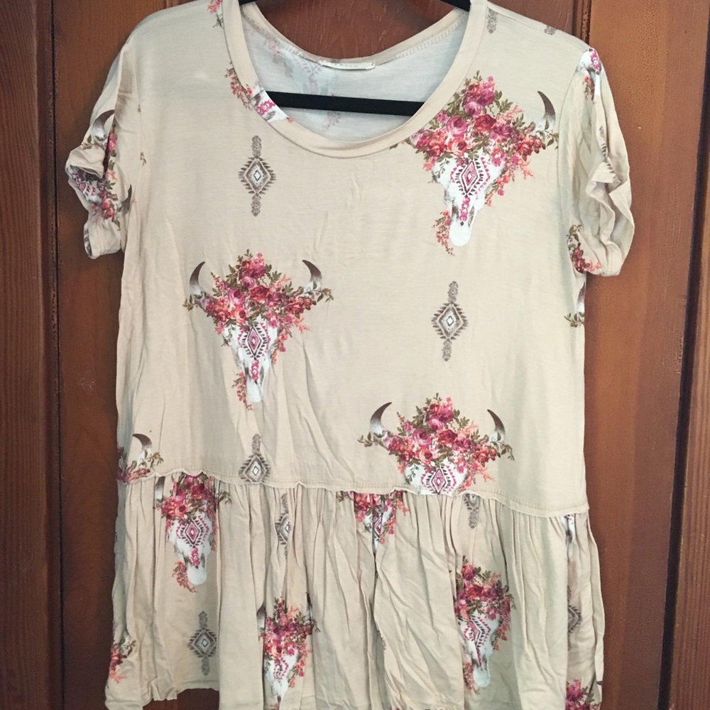 Floral Peplum Top